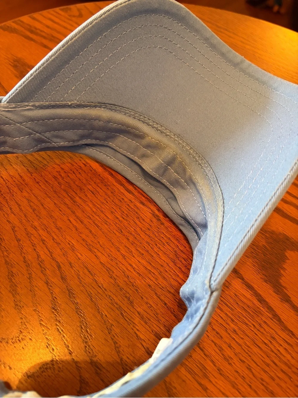 Light Blue Golf Visor with Embroidered Masters Map Patch
